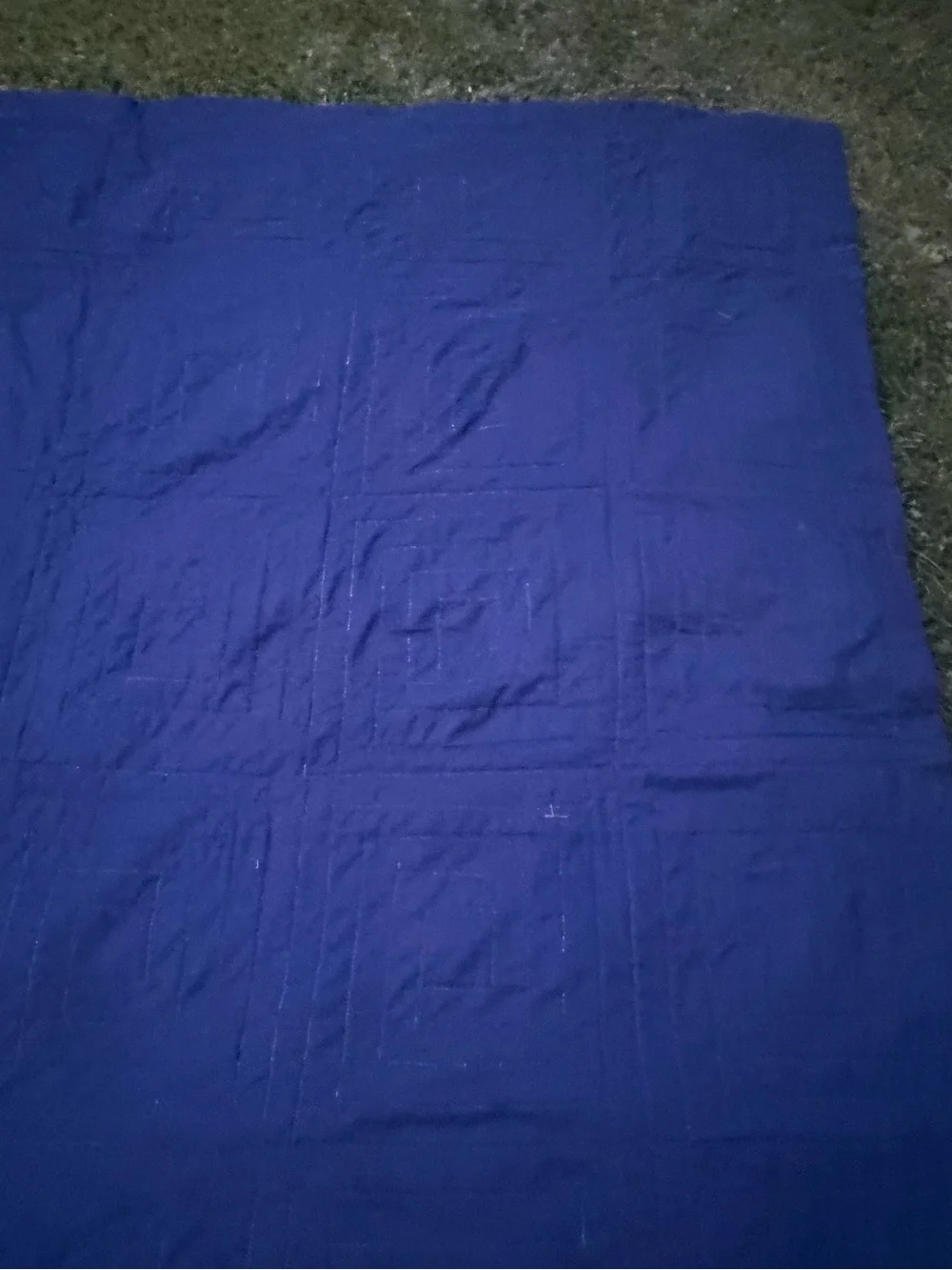 Vintage Handmade Log Cabin Quilt Colorful! Great Condition! 82